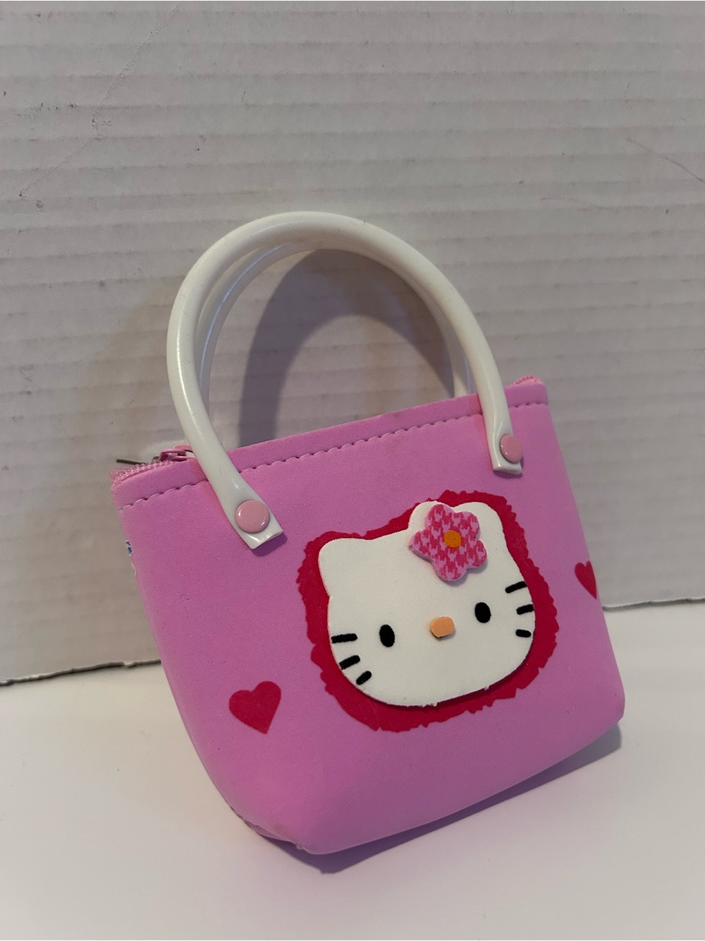 Hello Kitty Pink Mini Tote Bag with White Handles